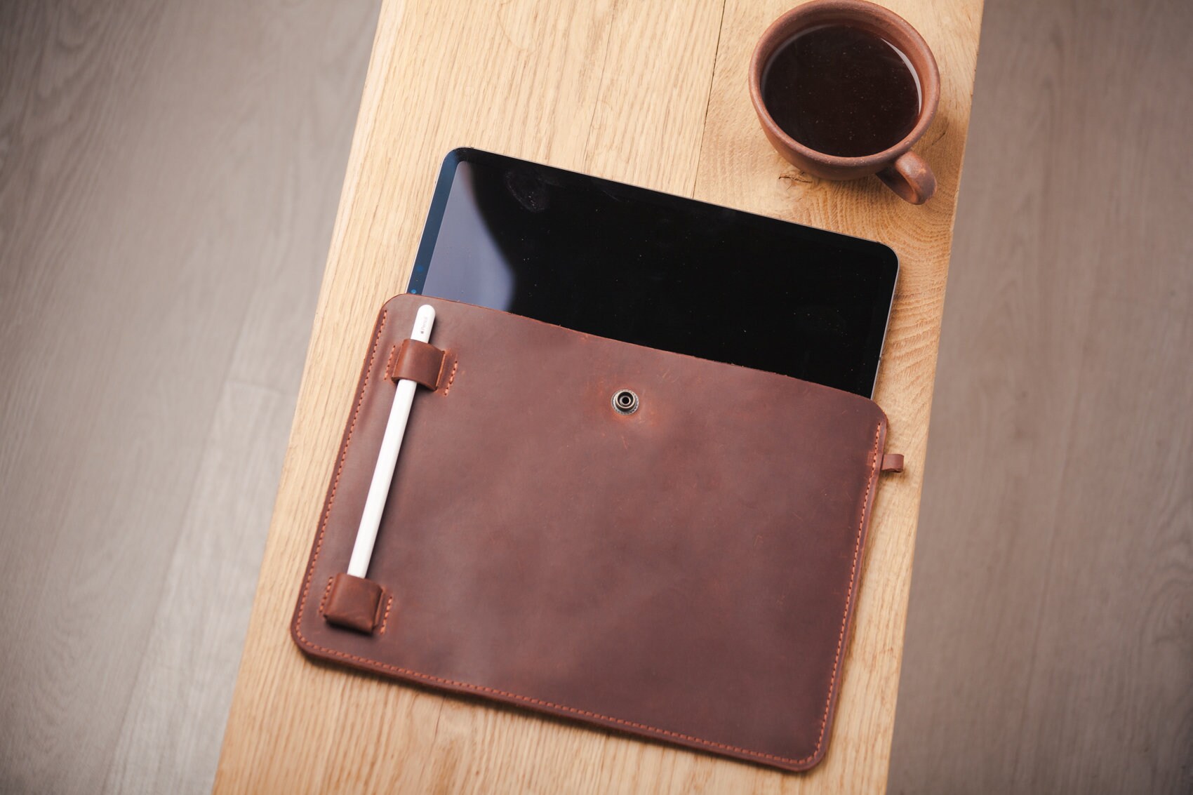 IPad 10.2 case with pencil holder iPad pro 12.9 case leather | Etsy